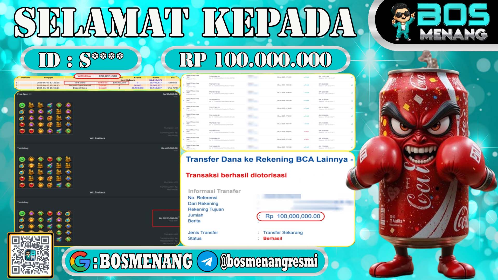 bukti pembayaran gates of gatot kaca member BOSMENANG